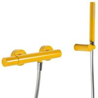 Douchemengkraan Tres Study Colors met Handdouche 29x8 cm Rond Geel - thumbnail