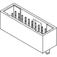 Molex 713490037 Male header (standaard) Inhoud: 1 stuk(s) - thumbnail