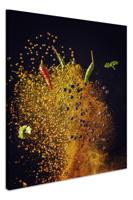 Schilderij - Explosie van Kruiden, Premium Print, Volledig klaar om op te hangen - thumbnail