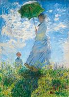 Claude Monet - Woman with a Parasol - Madame Monet and Her Son Puzzel 1000 Stukjes - thumbnail
