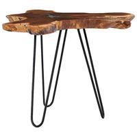 VidaXL Salontafel 70x45 cm massief teakhout en polyresin - thumbnail