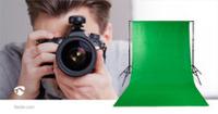 Nedis BDRP33GN Achtergronddoek Voor Fotostudio 2,95 X 2,95 M Groen - thumbnail