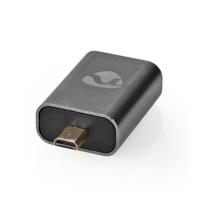 Nedis HDMI-Adapter | HDMI Male / HDMI Micro-Connector | HDMI Female / HDMI Output | 1 stuks - CVTB34907GY CVTB34907GY - thumbnail