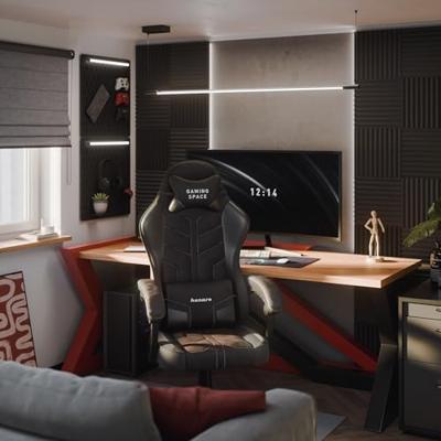 Huzaro Force 2.7 Black Carbon Gaming stoel zwart