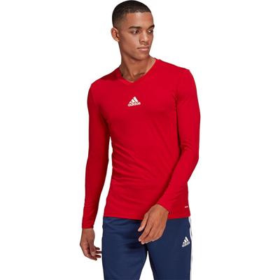 adidas Team Ondershirt Lange Mouwen Rood adidas Team Ondershirt Lange Mouwen Rood