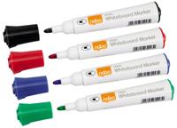 Nobo Glide whiteboardmarker, ronde punt, pak van 10 stuks, geassorteerde kleuren - thumbnail