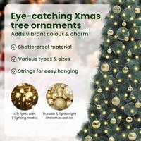 Kunstkerstboom met verlichting en balset Groen 150 cm PET - thumbnail