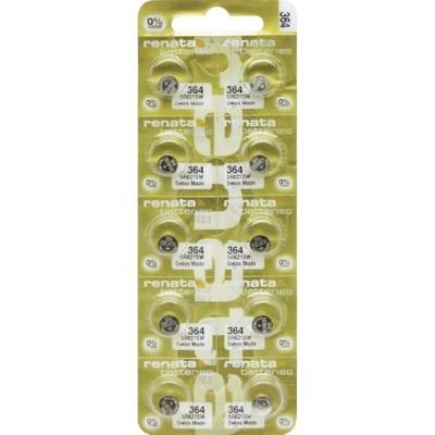 Renata 364.MP-E knoopcel 364 zilveroxide 20 mAh 1,55 V 10 stuks
