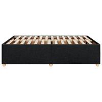 Bedframe zonder matras stof zwart 160x200 cm - thumbnail
