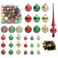 Kerstbal Set met 300 LED 120 pcs Multikleur Kunststof - thumbnail