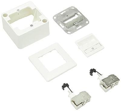 Metz Connect 130B12D20002-E Netwerkdoos Opbouw (op muur) CAT 6A 2 poorten Zuiver wit Metz Connect 130B12D20002-E Netwerkdoos Opbouw (op muur) CAT 6A 2 poorten Zuiver wit