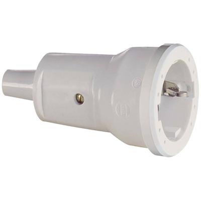 PVC contrastekker met randaarde wit