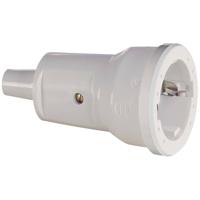 PVC contrastekker met randaarde wit - thumbnail