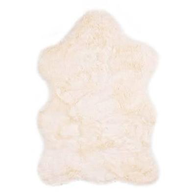 Tapeso Kindervloerkleed schaap - Fluffy crème - 55x80 cm