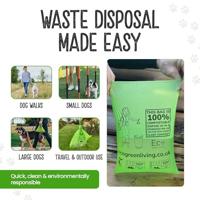 Eco Green Living Composteerbare hondenpoepzakjes - 4 x 15 stuks - thumbnail