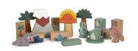 Small Foot - houten bouwblokken dino, 50dlg. - thumbnail
