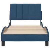 Bedframe zonder matras "Hanko" 90x190 cm stof blauw - thumbnail