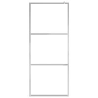 VidaXL Inloopdouchewand halfmat 80x195 cm esg-glas - thumbnail