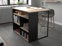 Keukeneiland BRUNKA zwart/jackson eik - thumbnail