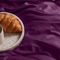 Dommelin Dommelin Laken Uni Satijn 300TC 582 Aubergine 160x270 cm - thumbnail