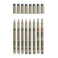 Sakura pigma micron fineliner set 8 pen. (licht) koelgrijs - thumbnail