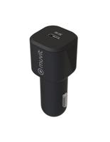 USB-Oplader voor Auto's Muvit Zwart 30 W - thumbnail