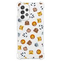 Doorzichtige Silicone Hoesje voor Samsung Galaxy A53 5G Dieren Emojis - thumbnail