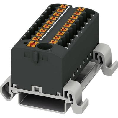 Phoenix Contact 3273256 Verdeelblok 56 mm Spanveer Zwart 8 stuk(s) Piece