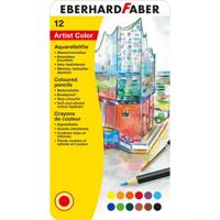 12 Aquarelpotloden Eberhard Faber in bliketui - thumbnail