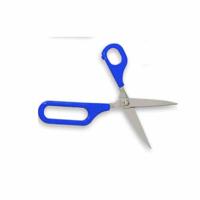 Zelfopenende schaar met 1 groot oog en 1 klein oog - gepunt 75 mm rechts - thumbnail