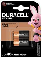 Batterij duracell 123 lithium 2 pack | 10 stuks - thumbnail