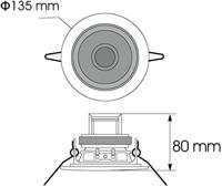 Omnitronic CS-4C Inbouwluidspreker - thumbnail
