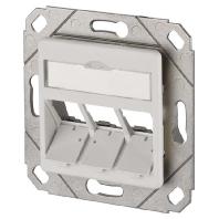 Metz Connect 130B20D31102KE Netwerkdoos Inbouw (in muur) Inzet met centraalstuk 3 poorten Zuiver wit (RAL 9010) - thumbnail
