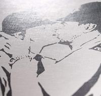 Kunstdruk Brandalised - Bobbies Kissing 30x30cm - thumbnail