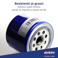 Avery-Zweckform L6009-100 Etiketten voor typeplaatjes 45.7 x 21.2 mm Polyester folie Zilver 4800 stuk(s) Permanent hechtend Laser (zwart/wit), Kopiëren - thumbnail
