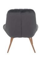 Artistiq Fauteuil 'Jurre' Velvet, kleur Grijs - thumbnail