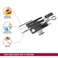Victorinox SwissCard Lite 0.7333.T3 Zakgereedschapsset Aantal functies 13 Onyx (transparant) - thumbnail