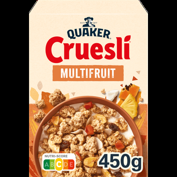 Quaker Cruesli Multifruit Ontbijtgranen 450 gr bij Jumbo