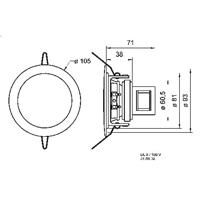 Visaton DL-8 Inbouwluidspreker - thumbnail