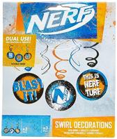 Amscan Spiraal hanger nerf 60 cm set van 3 | 24 stuks - thumbnail