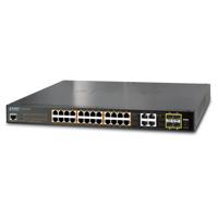 Planet GS-4210-24P4C netwerk-switch Managed L2/L4 Gigabit Ethernet (10/100/1000) Power over Ethernet (PoE) 1U Blauw - thumbnail