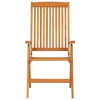 Tuinstoelen 2 st inklapbaar massief eucalyptushout - thumbnail