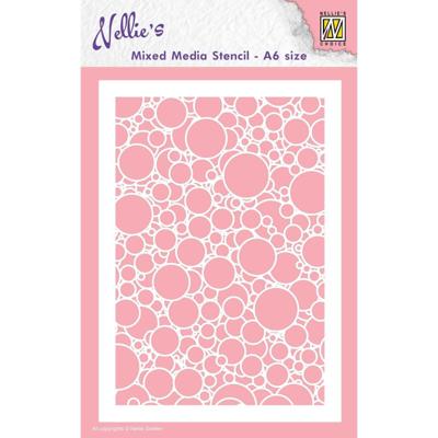 Nellie's Choice • stencil a6 size bubbles