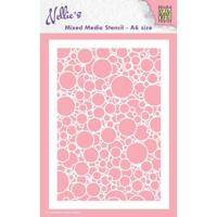 Nellie's Choice • stencil a6 size bubbles - thumbnail