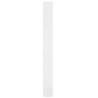Schoenenkast 59x17x169 cm bewerkt hout hoogglans wit - thumbnail