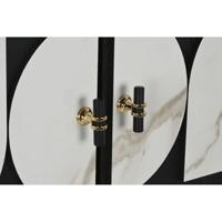 Kast Home ESPRIT Wit Zwart Metaal Spar 100 x 40 x 170 cm - thumbnail