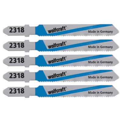 Wolfcraft Decoupeerzaagbladen | T-schacht | HSS | 75mm | 5 stuks - 2654000 Wolfcraft Decoupeerzaagbladen | T-schacht | HSS | 75mm | 5 stuks - 2654000