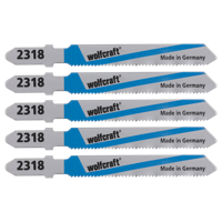 Wolfcraft Decoupeerzaagbladen | T-schacht | HSS | 75mm | 5 stuks - 2654000 - thumbnail