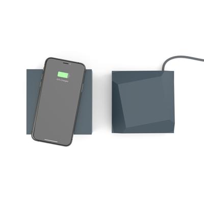 ZENS MANU Qube Oplader Draadloos Opladen met Powerbank Blauw