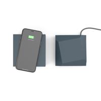 ZENS MANU Qube Oplader Draadloos Opladen met Powerbank Blauw - thumbnail